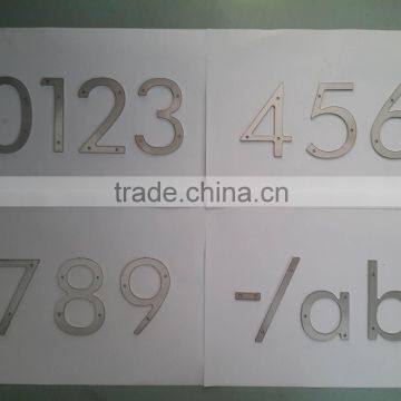 Laser cutting stainless steel letters and numbers