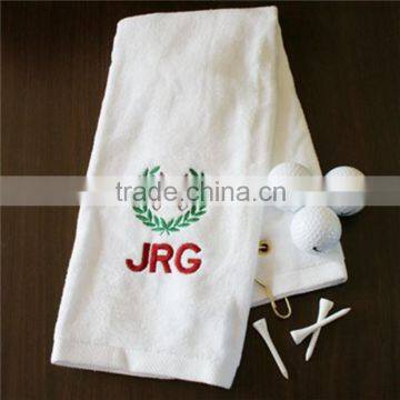 40x60cm 140g Age Group 100% Cotton Custom White Golf Towel With Embroidery photo-4