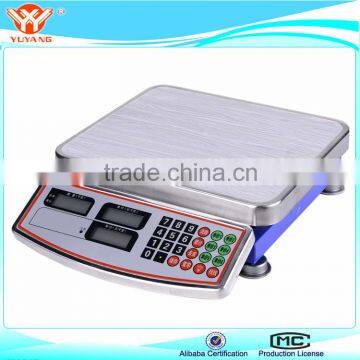 60kg stainless steel , table top weighing scale, electronic weighing scale , sensor, 4v battery