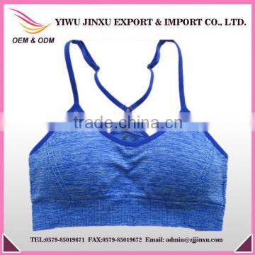 2016 Sexy Sport Woman Gym Yoga Bra with Bra Cup