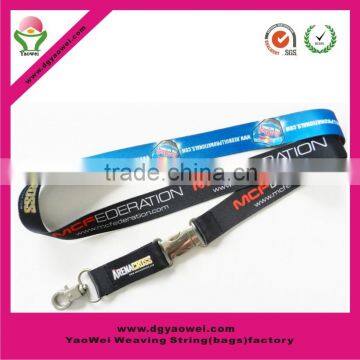 2016 new fashion high quality detachable metal buckle sublimation lanyard