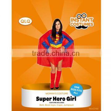 Party China wholesale Super Hero Fancy Dress costume, Cheap sexy Super Hero Costumes Women