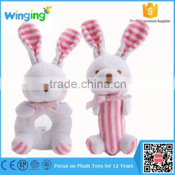 wholesale plush handbell/Baby Animal Hand bell /infant plush shake bell