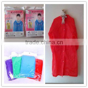 PE RAINCOAT pvc raincoat