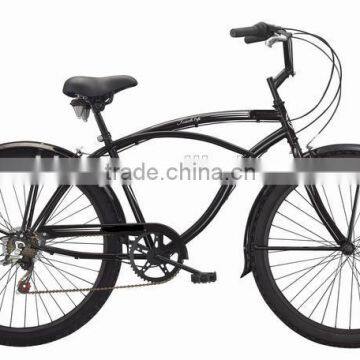 26"men black beach bicycle for sale SH-BB078