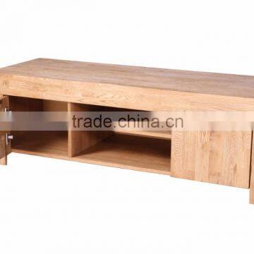 New Model Oiled Wooden Cabinet tv Designs With Showcase for European