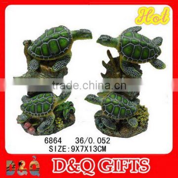 Decorative resin turtle figurine