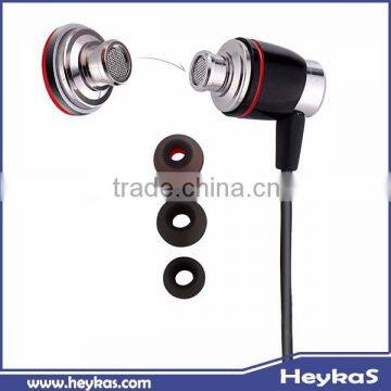 high Grade wire mobile earphone with microphone for mobile with RoHs CE FCC