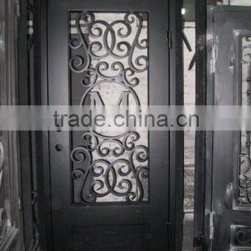 Square top Decorative wrought iron door