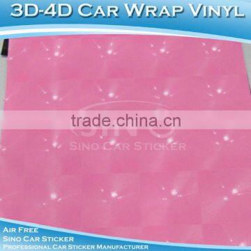 Pink 3D Cat Eyes Design Auto Body Wrapping Film