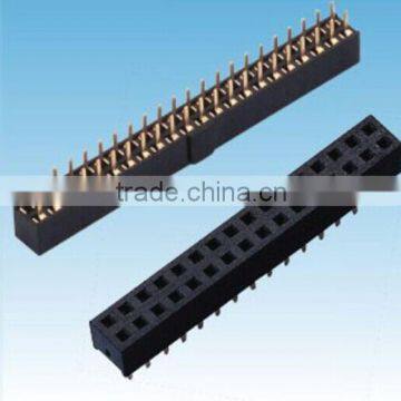 China Manufacturer UL TUV CSA Approved 2.0mm Female Header single Row female Dip type header connector