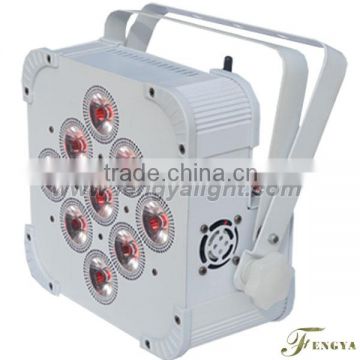 hot sales 9*18w rgbw+uv 6 in 1 battery power led stage light