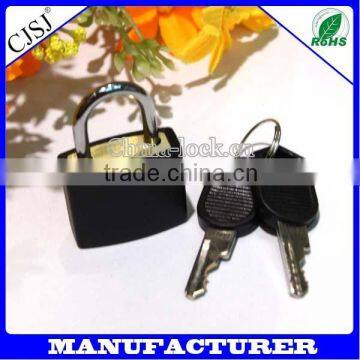 cheap mini travel brass luggage lock double key