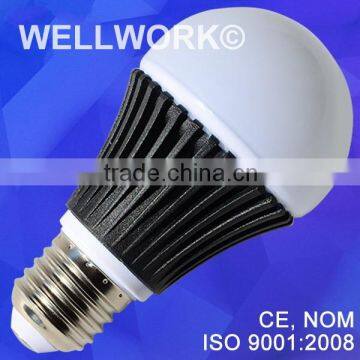 Black Teture Hard Fiture LED Bulb 9W Magnesium Alloy