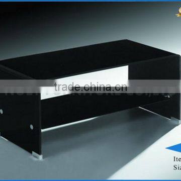 latest High Quality CT-097 bent tempered glass fashion coffee table