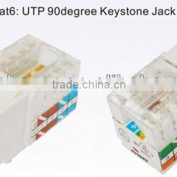 Cat5e / cat6e UTP 90degree Keystone Jack