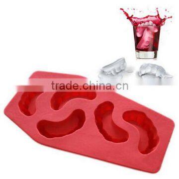 Ice Tray Mold Vampire Teeth Summer Drink Red Freeze Ice Cream Mould New Design Ice Cream Tools Red Color