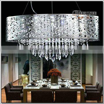 oval shape Modern LED Crystal Pendant Light Fixture LED Crystal Suspension Lamp Bird Nest for dininig room