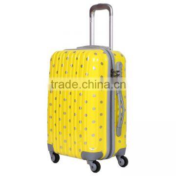 Cute Dot Printed Hard Luggage