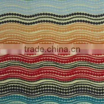 Orange Green Wave Mesh Spandex Nylon 4070 Elastic Print Fabric photo-3