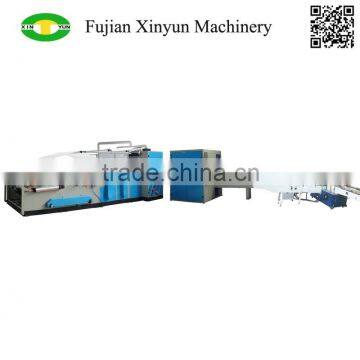 Full automatic facial paper plastic film packing production line