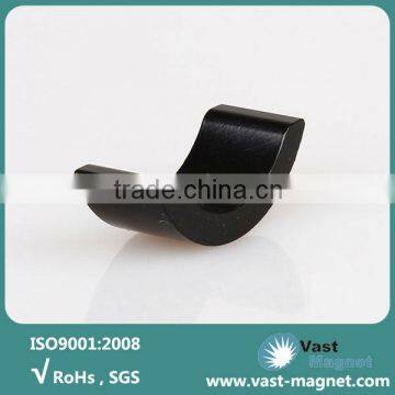 Bonded permanent segment and arc neodymium magnet