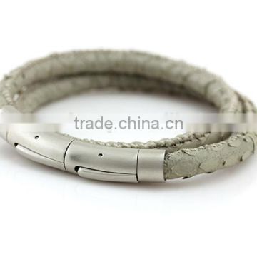 2016 charming Leather Bracelets made of Real Snakeskin Leahther for Wholesale