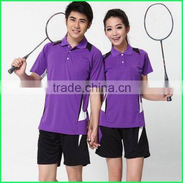 2015 women custom sublimation badminton uniform new design top quality badminton shorts and jersey