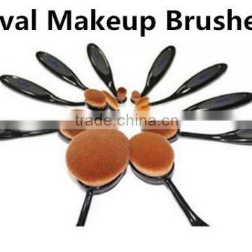 Top Synthetic Hair Oval Makeup Brush Set, Toothbrush Shape Makeup Set                        
                                                Quality Choice