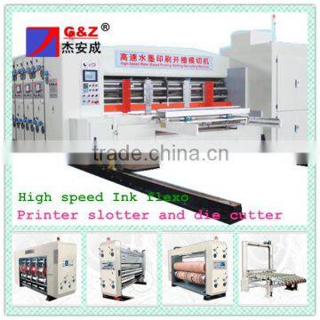 Stable performance Ink flexo printing slotting and rotary die cutting machine