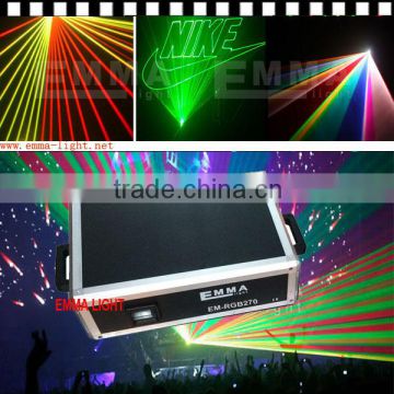 High Power Led Stage Light Outdoor Advertising Laser Projector 5w Full Color Laser Show System