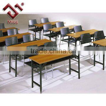 Metal frame school desk chair