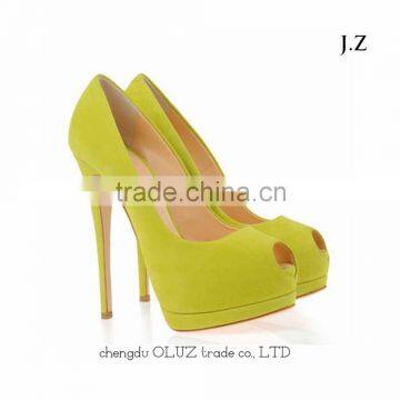 OP24 Sex Open Toe High Heel with Platform Women Pump Dress Shoes