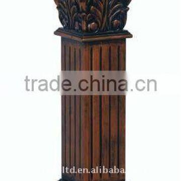 Wooden Hand Carved Church Pedestal Flower Stand