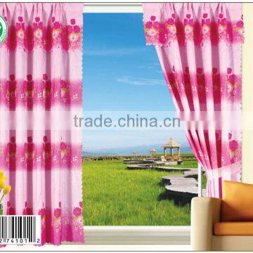 YH-101 15 years top-rated golden seller newest 100% polyester printed finished curtain