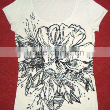 Ladies full body Printed Tee Shirt