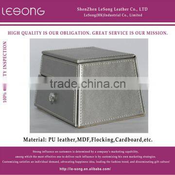 Trapezoidal Jewelry Box With Mirror