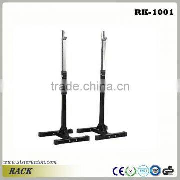 2X Adjustable Heavy Duty Gym Fitness Squat Barbell Power Rack Weight Bench Stand