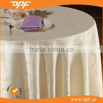 best selling Chinese best sale round cheap polyester fancy hotel table cloth