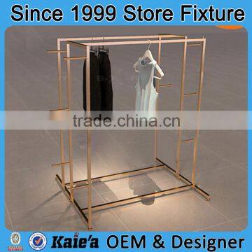 Custom metal flooring display rack clothes flooring display stand design