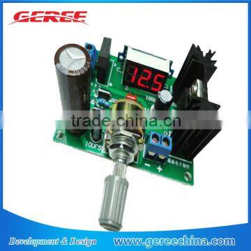 LM317 DC/AC to DC 1.25-30V 2A Adjustable Voltage Regulator Step Down Power Supply Module With LED Meter