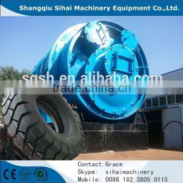 Tyre recycling machine