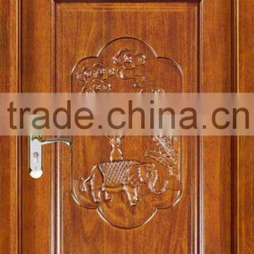 China painting solid wood door for Interior YHB-1216