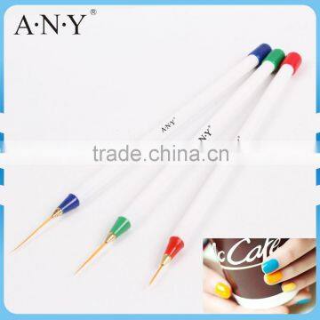 ANY Cheap Nail Art Tools 3PCS Plastic Nail Art Liner Brush Set