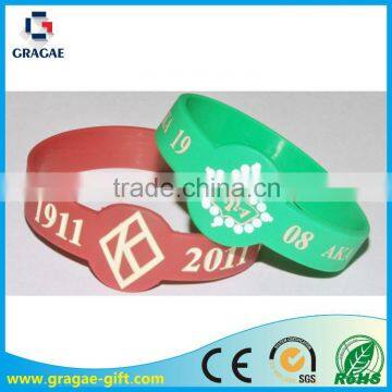 Custom shape silicone bracelets