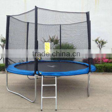 Trampoline with enclosure