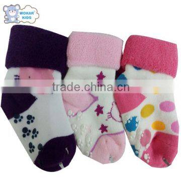 Colorful antislip striped thick socks