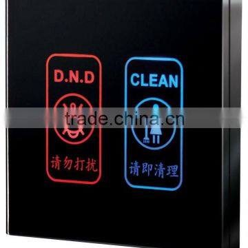 hotel room touch screen panel switch(with DND,DOORBELL,CLEAN,WAIT) hotel switch