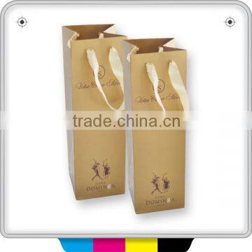 2014 cheap Christmas paper bag/Christmas wine gift bags