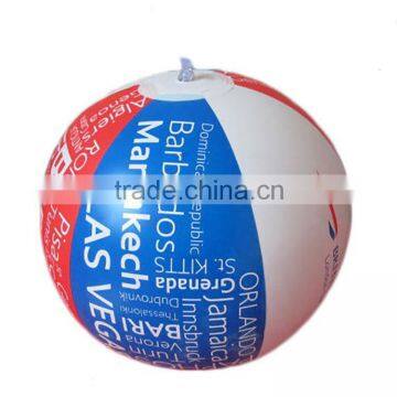 advertising 3 color vivid printing sports match inflatable promotion barcelona beach ball